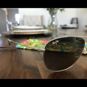 Maui Jim silver aviators